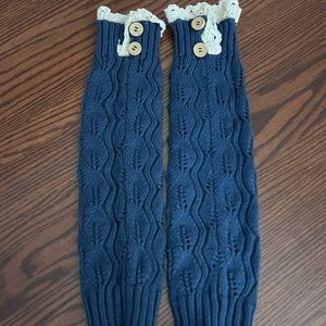Buttoned Leg Warmer Boot Topper
